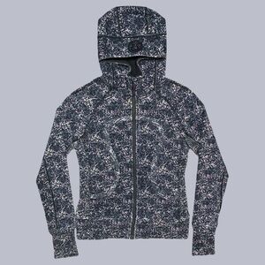 Lululemon Rare Scuba Hoodie Full Zip Galaxy Speckled Print Size 4